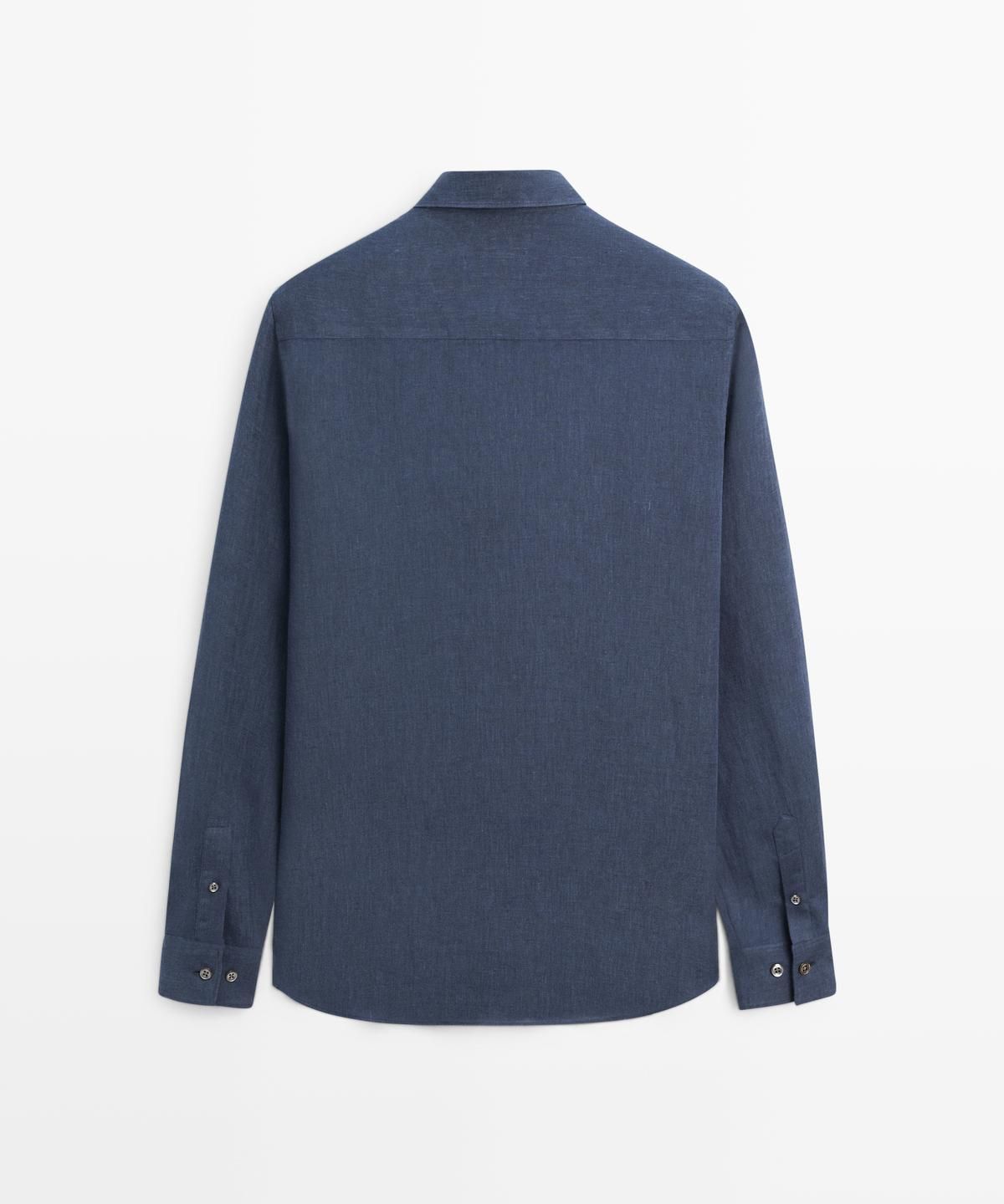 마시모두띠(MASSIMO DUTTI) 100% 린넨 레귤러 핏 셔츠