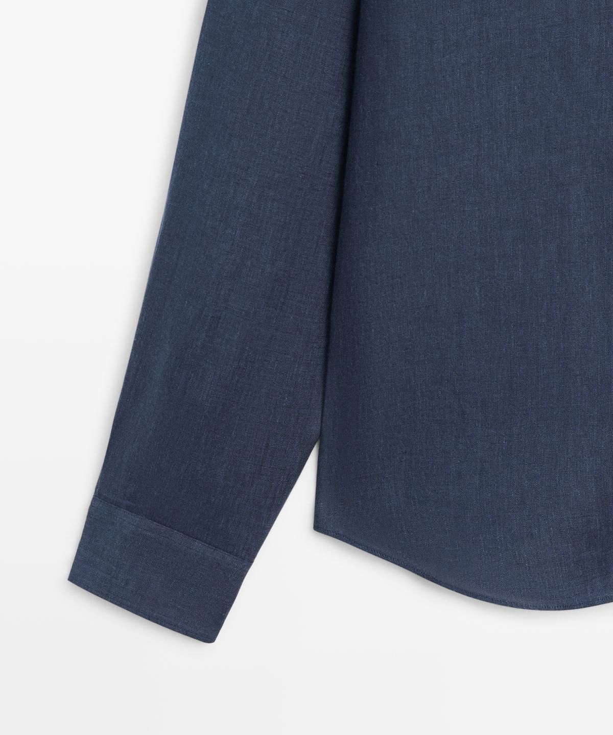 마시모두띠(MASSIMO DUTTI) 100% 린넨 레귤러 핏 셔츠