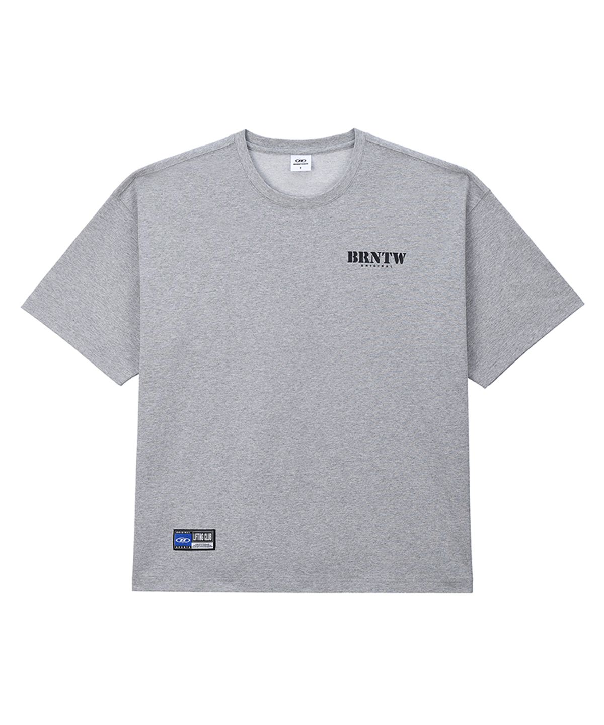 본투윈(BORN TO WIN) BRNTW LOGO T-SHIRTS [MELANGE GREY]