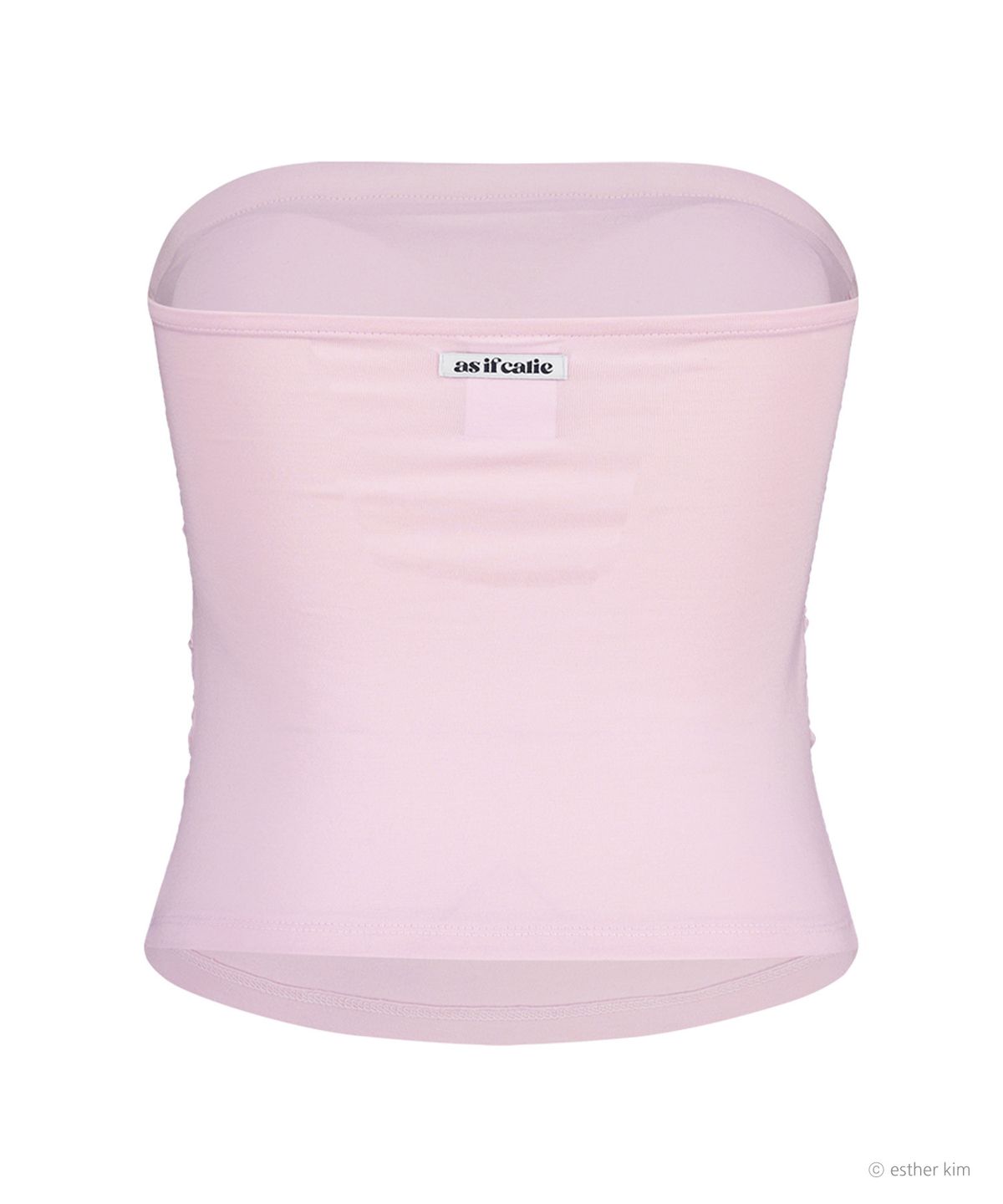 에즈이프 캘리(ASIF CALIE) ESTHER BUNNY X AS IF CALIE HEART BUNNY PADDED TUBE TOP PINK