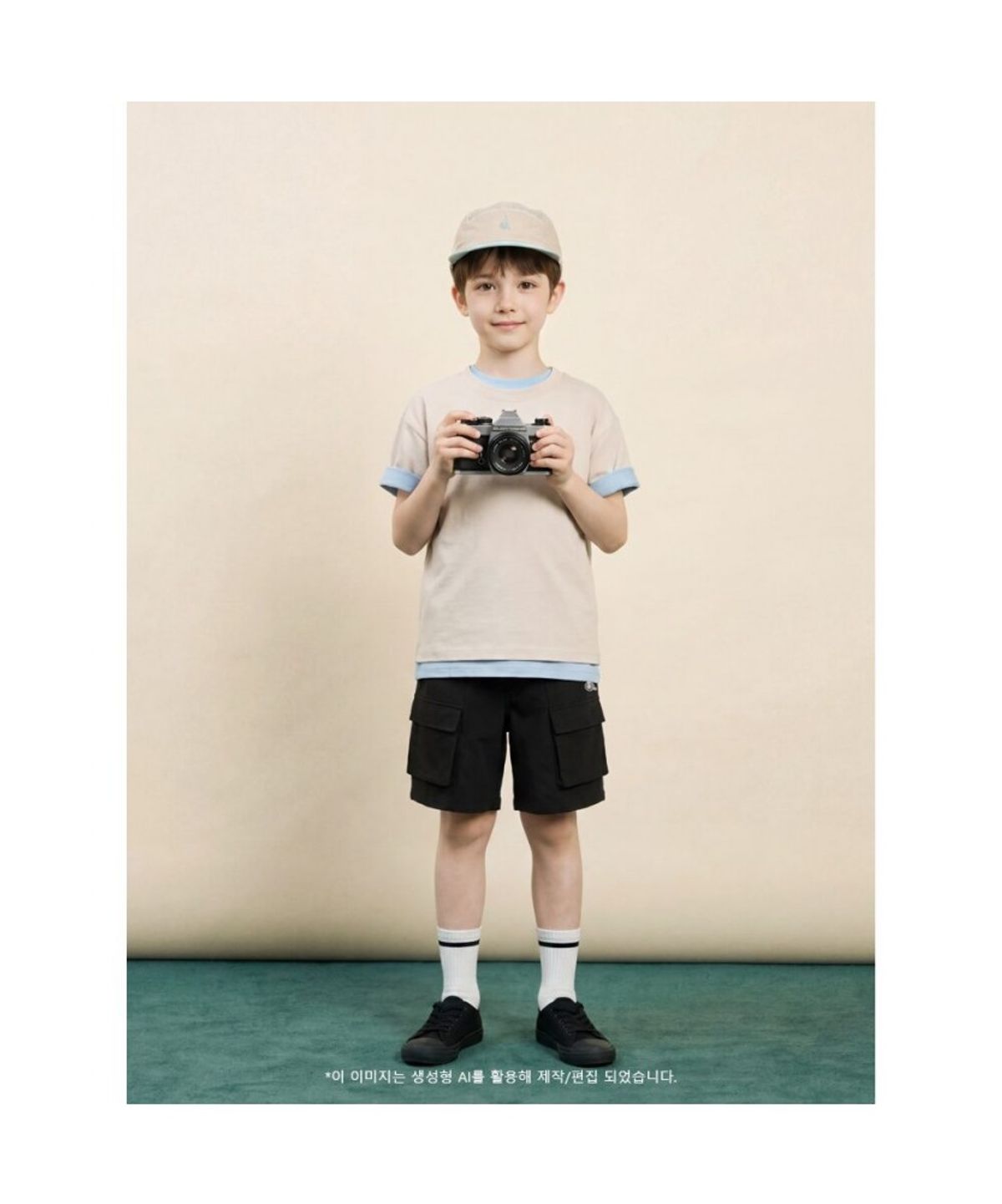 빈폴 키즈(BEANPOLE KIDS) 핫썸머 아이스 소로나 반소매 티셔츠  베이지 (BI6442U01A)