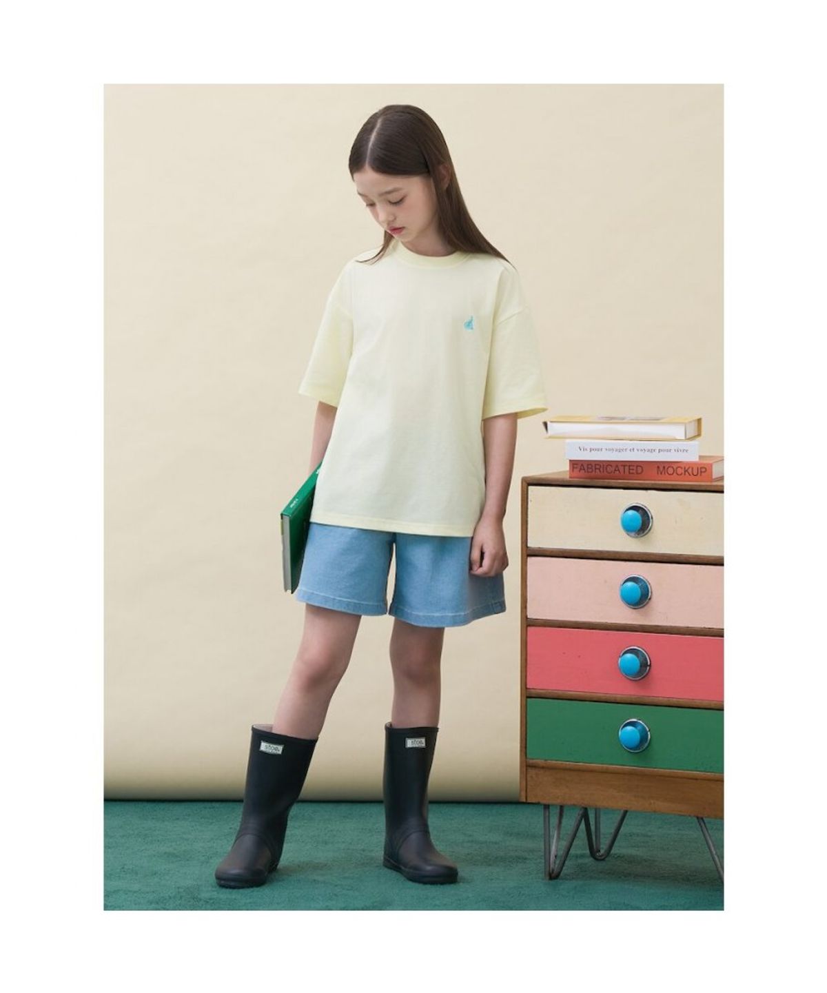 빈폴 키즈(BEANPOLE KIDS) 핫썸머 아이스 소로나 반소매 티셔츠  레몬 (BI6442U01F)