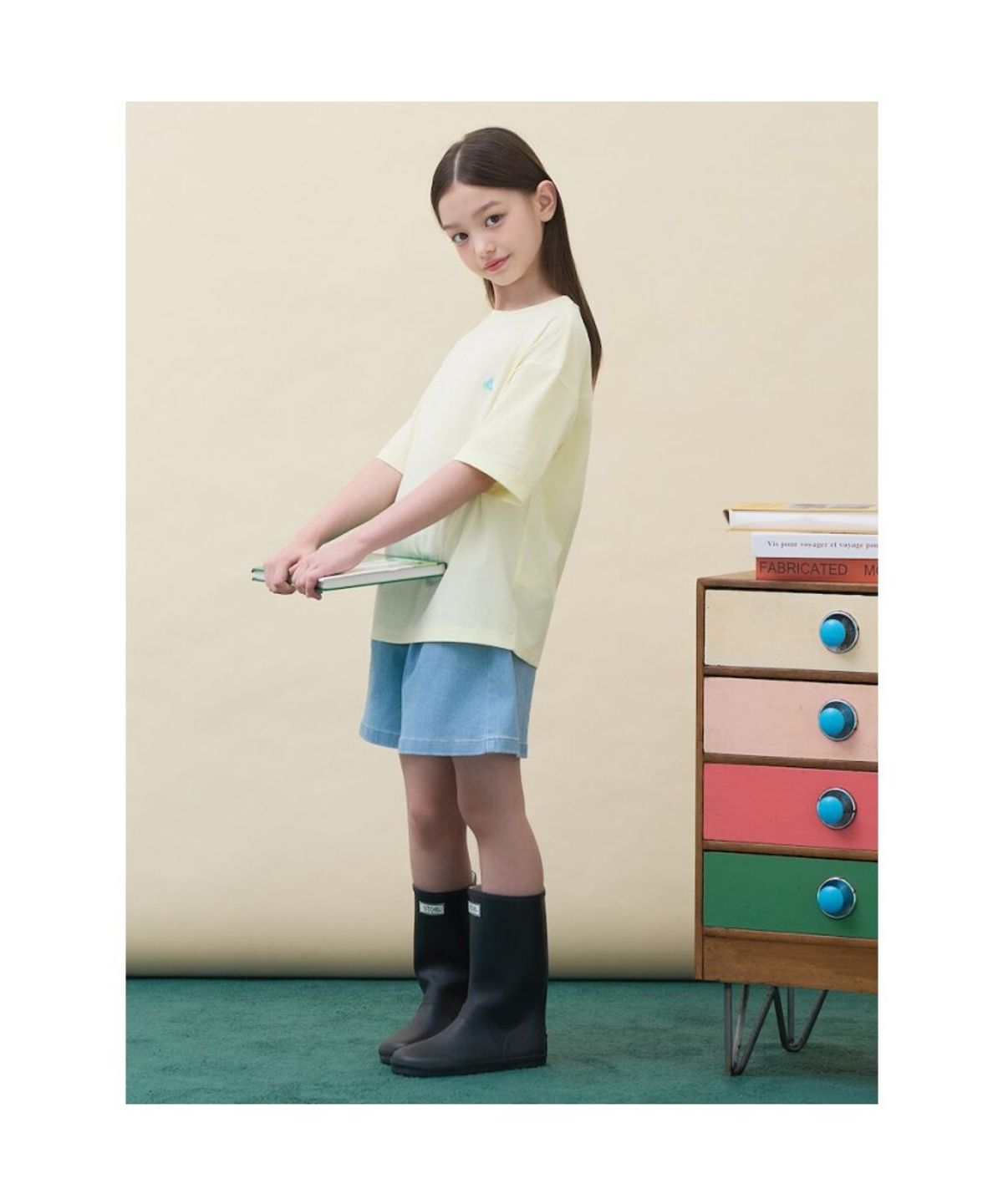 빈폴 키즈(BEANPOLE KIDS) 핫썸머 아이스 소로나 반소매 티셔츠  레몬 (BI6442U01F)