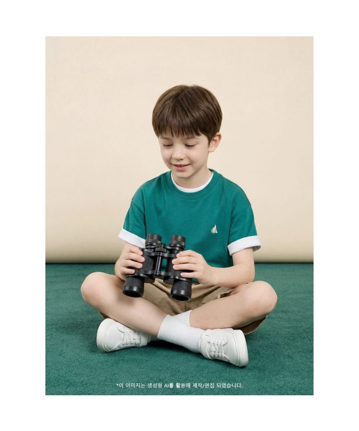 빈폴 키즈(BEANPOLE KIDS) 핫썸머 아이스 소로나 반소매 티셔츠  그린 (BI6442U01M)