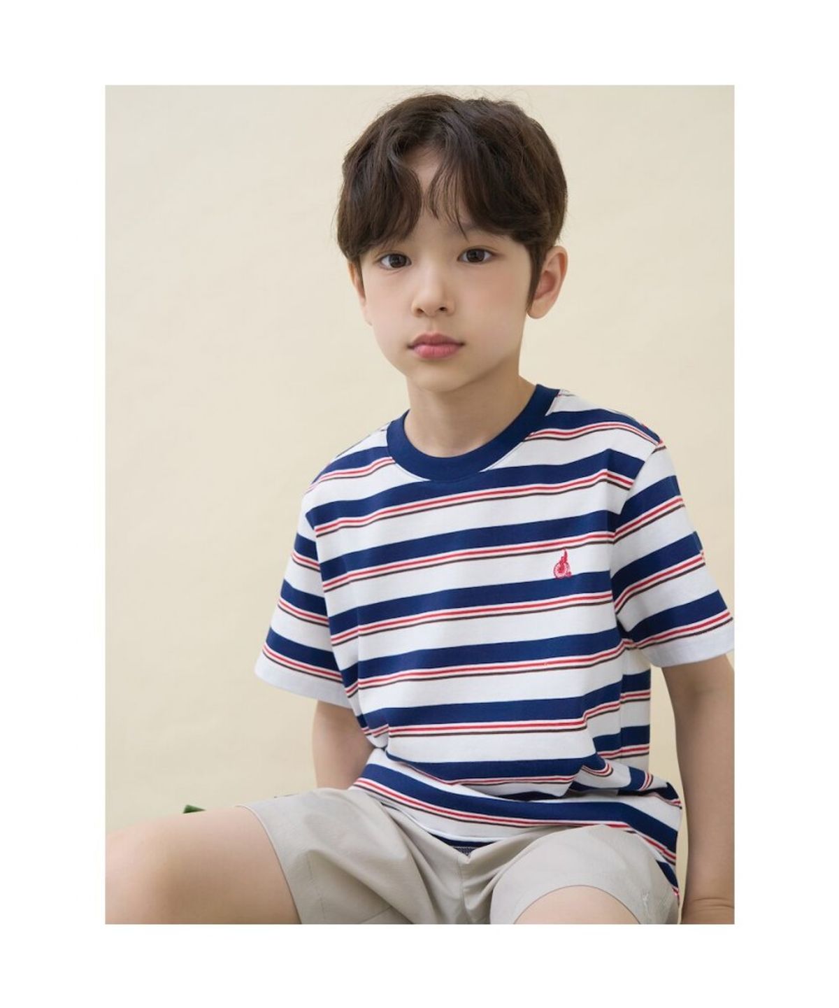 빈폴 키즈(BEANPOLE KIDS) 핫썸머 반소매 티셔츠 2PACK 상하세트  네이비 (BI6442U03R)