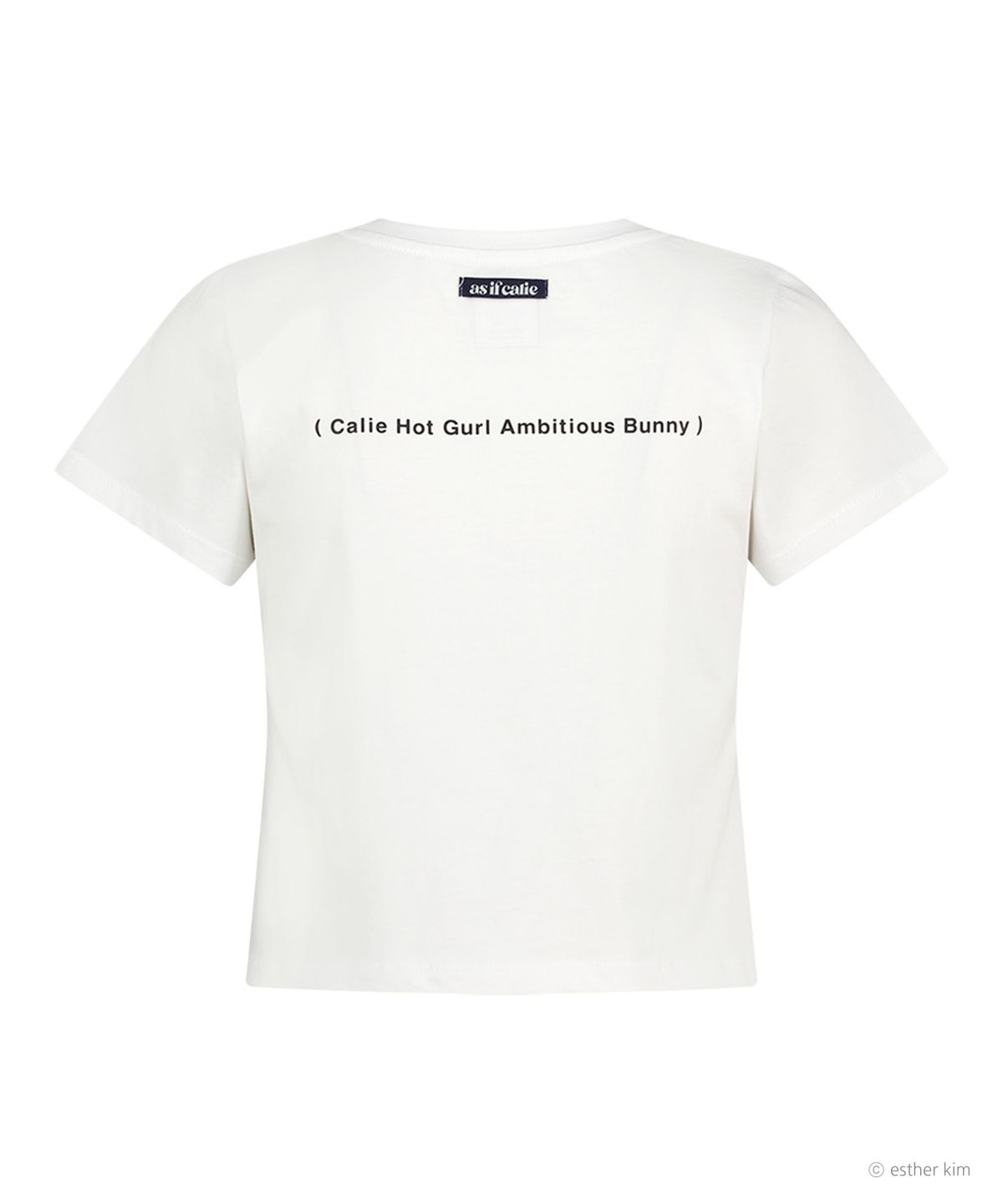 에즈이프 캘리(ASIF CALIE) ESTHER BUNNY X AS IF CALIE BUNNY GURLS T-SHIRT WHITE
