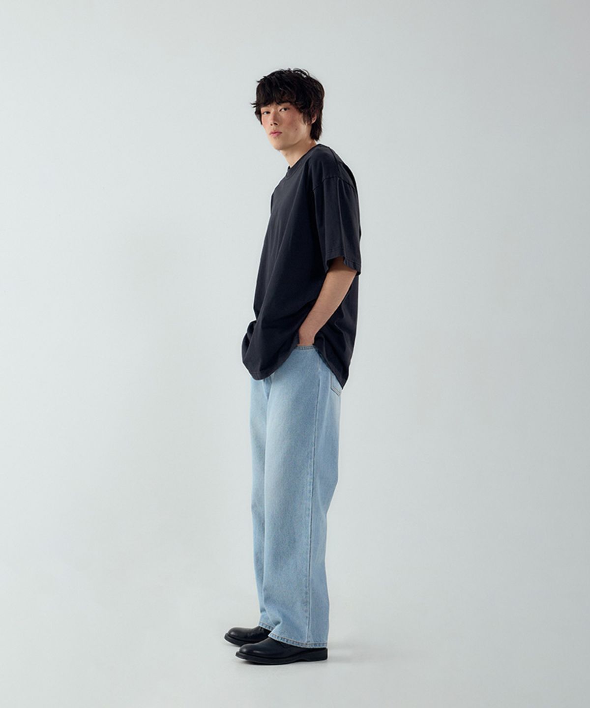 포티포(FORTYFOUR) [M] 에센셜 와이드 데님