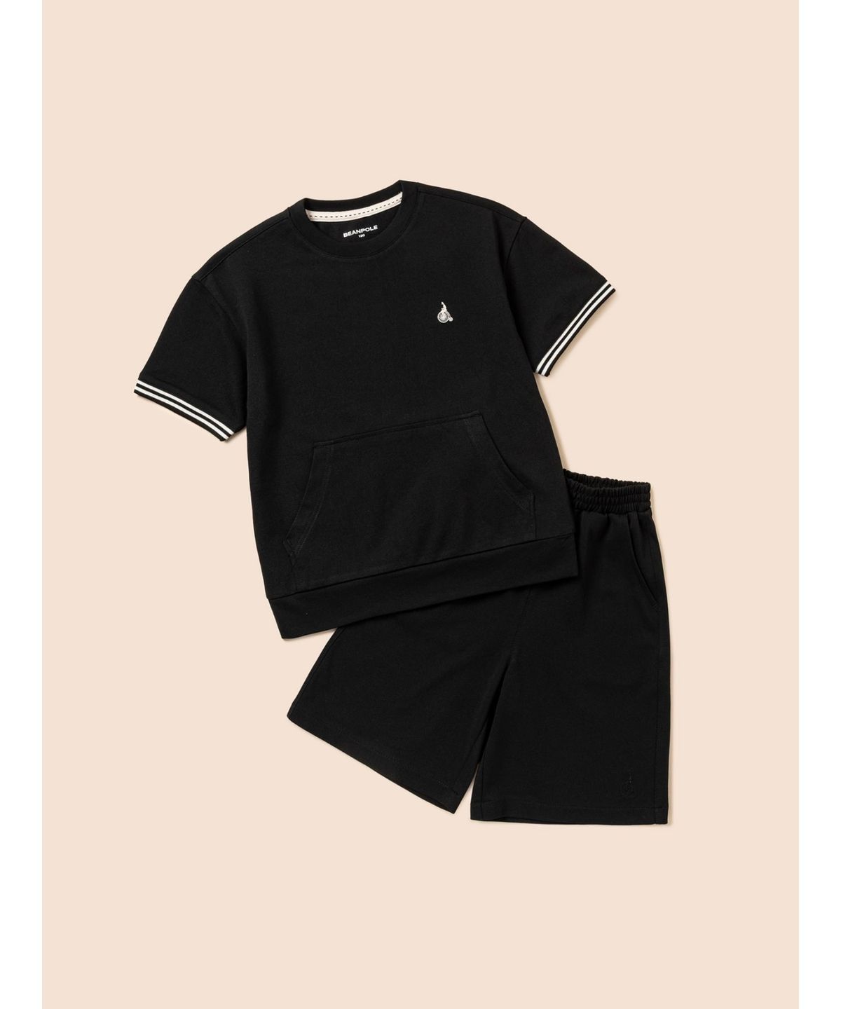 빈폴 키즈(BEANPOLE KIDS) 캥거루 포켓 피케 상하 세트  블랙 (BI6442U065)