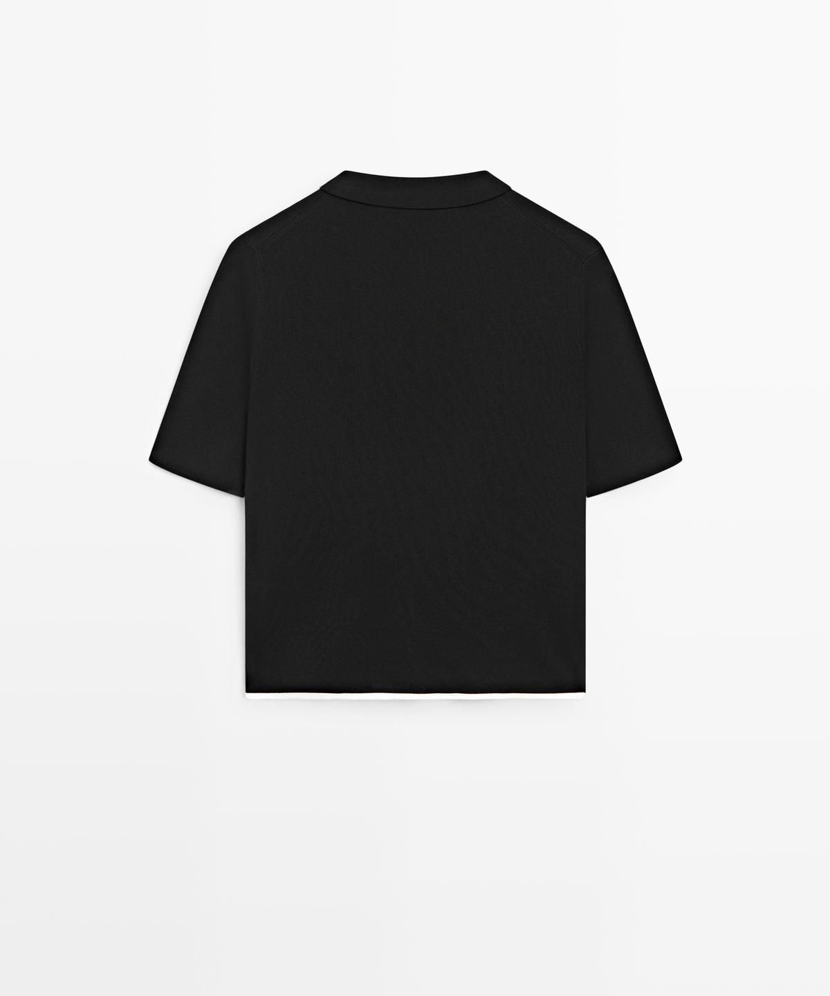마시모두띠(MASSIMO DUTTI) 반팔 콘트라스트 가디건