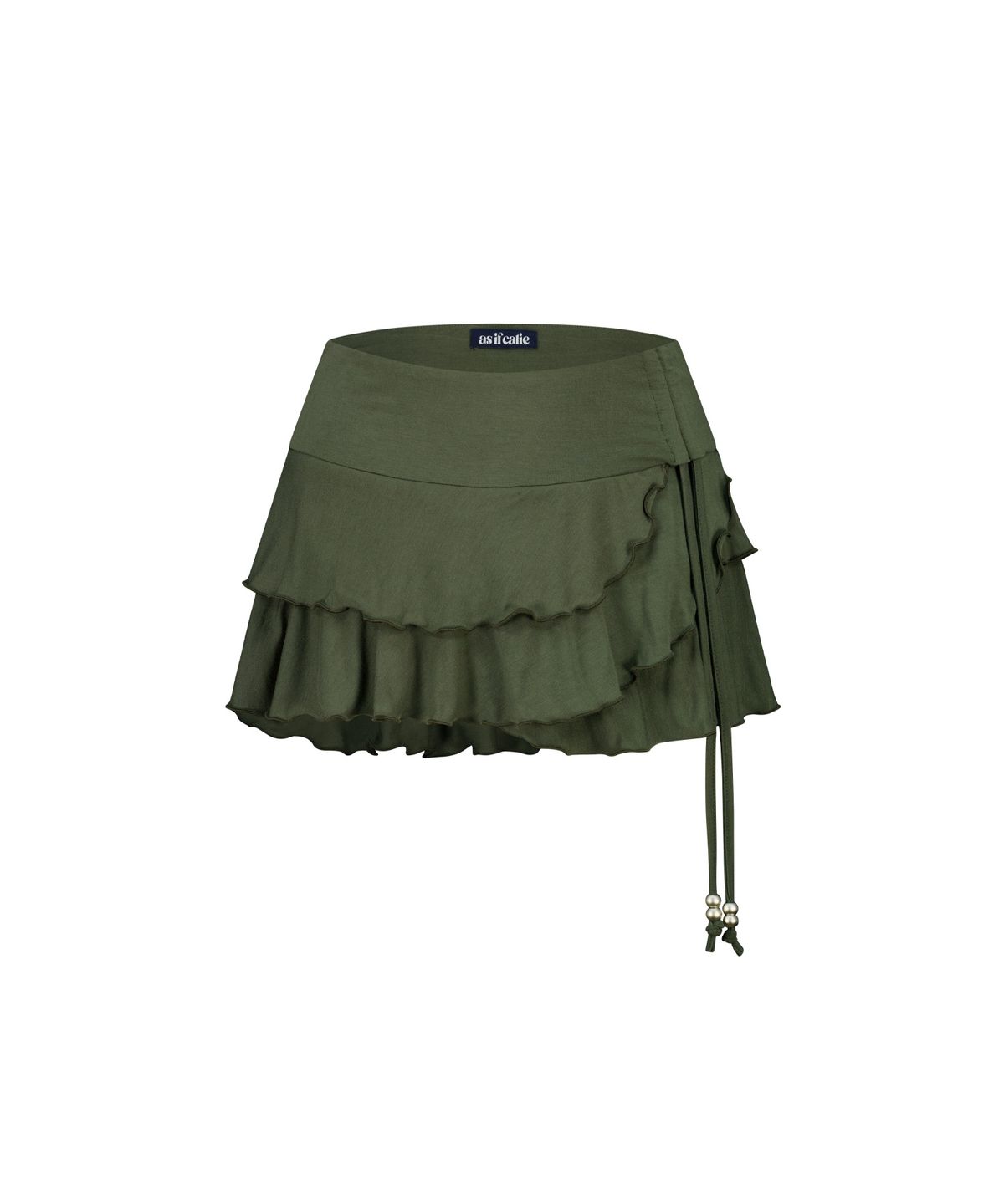 에즈이프 캘리(ASIF CALIE) HOTFIX HOOL SKIRT PANTS KHAKI