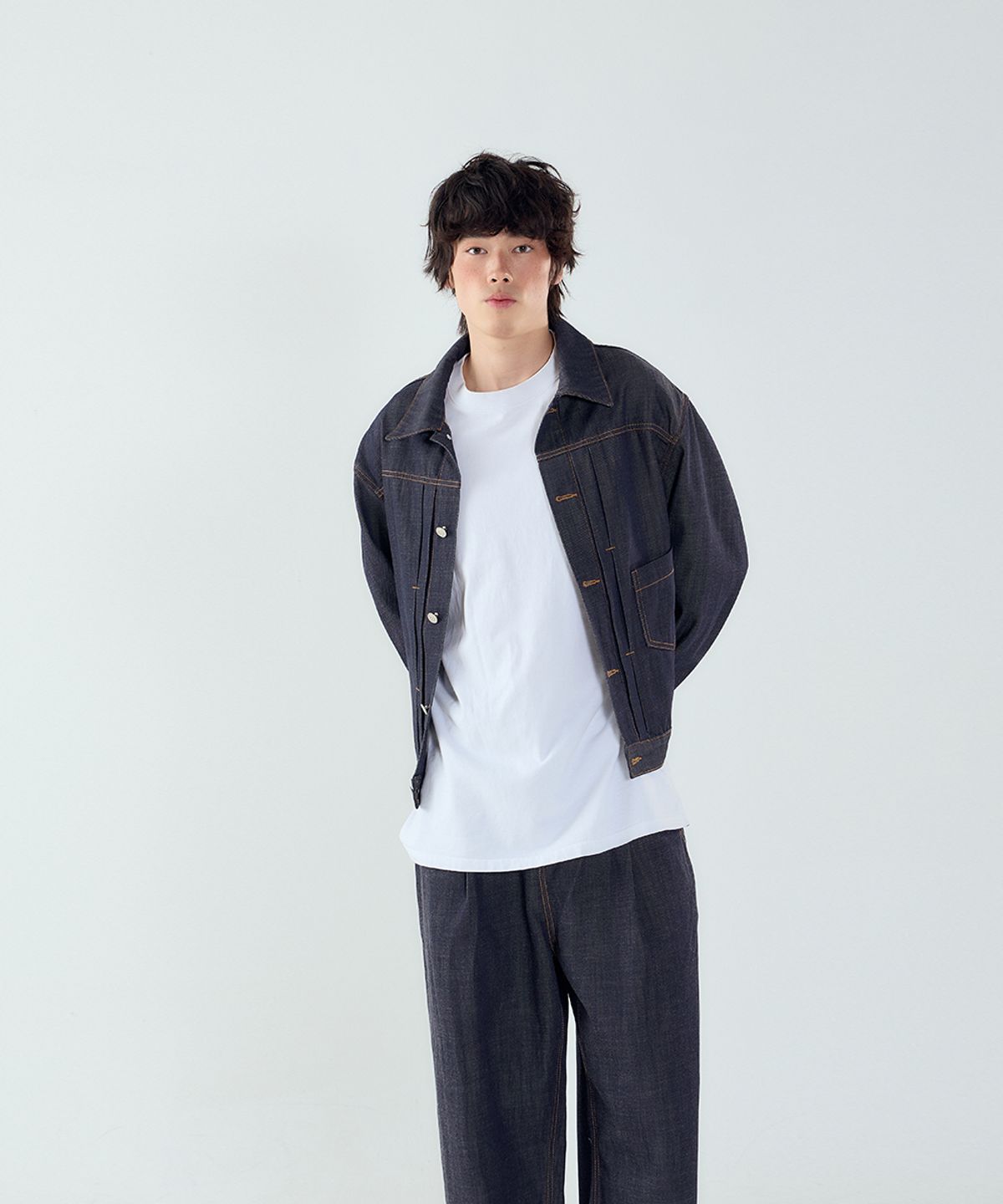 포티포(FORTYFOUR) [M] 인디고 생지 데님 자켓