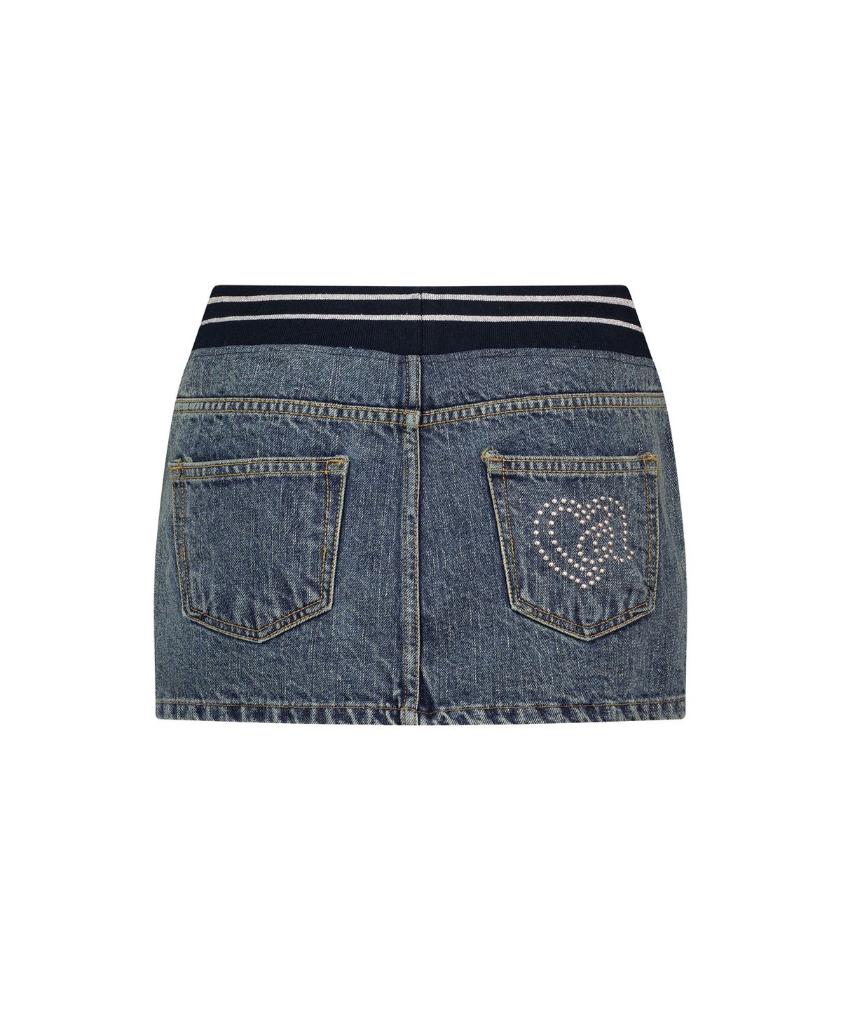 에즈이프 캘리(ASIF CALIE) Y2K LOW-RISE DENIM MINI SKIRT BLUE