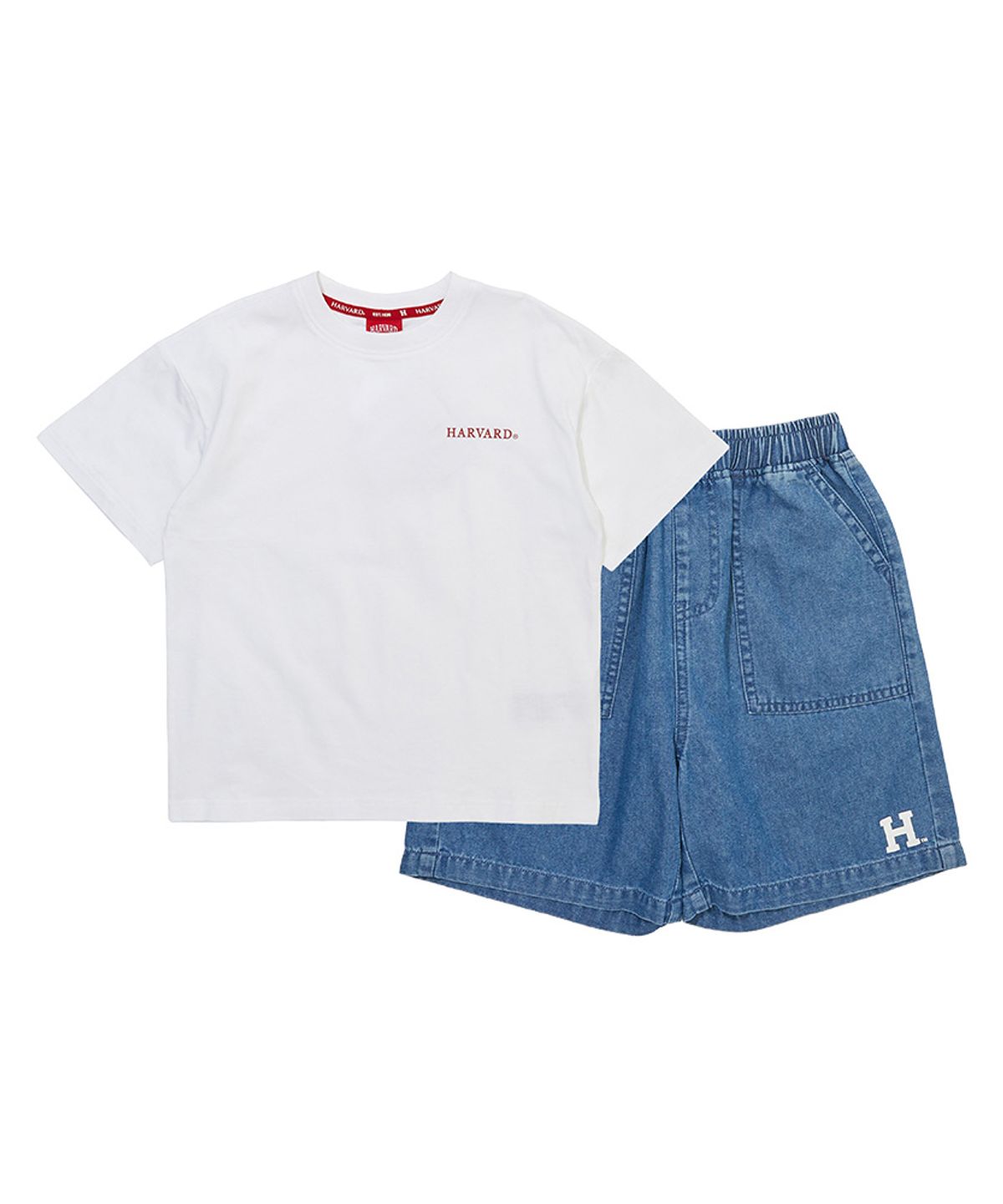 하버드 키즈(HARVARD KIDS) 에센셜 데님 셋업 B6M001