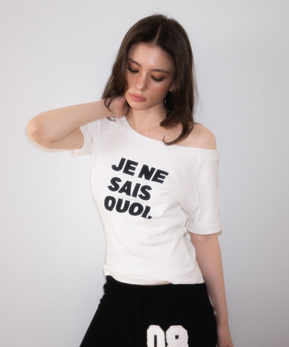 로제프란츠(ROSEFRANTZ) Minimal French Lettering T-shirt [White]