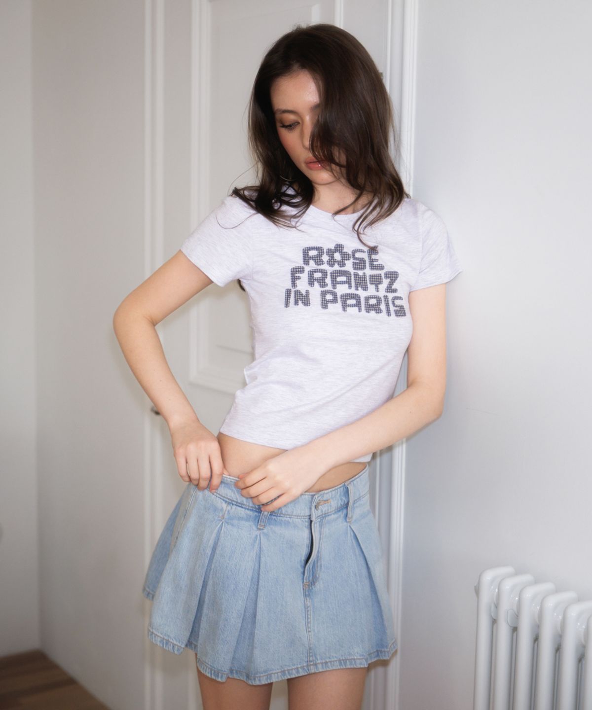 로제프란츠(ROSEFRANTZ) Paris Baby T-shirt [Melange Gray]