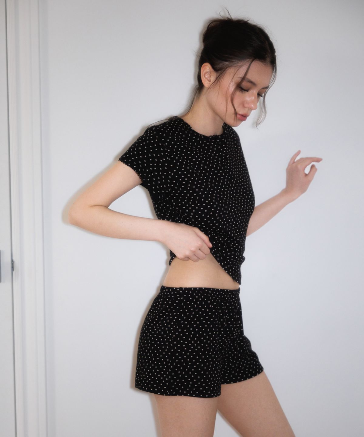 로제프란츠(ROSEFRANTZ) Rose & Berry Lounge Shorts [Black]