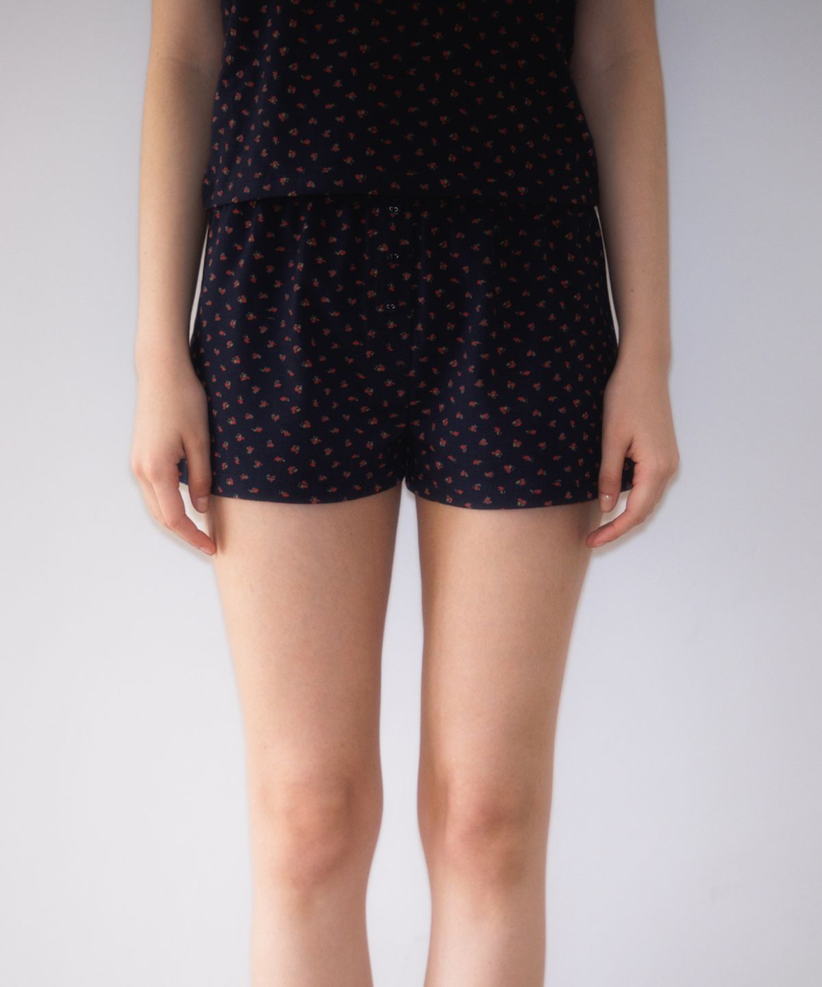 로제프란츠(ROSEFRANTZ) Rose & Berry Lounge Shorts [Rose Navy]