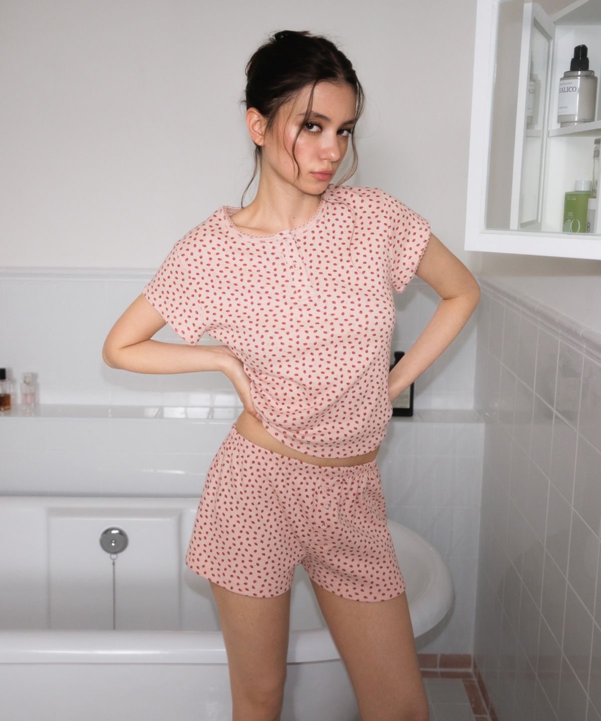 로제프란츠(ROSEFRANTZ) Rose & Berry Lounge Shorts [Pink]