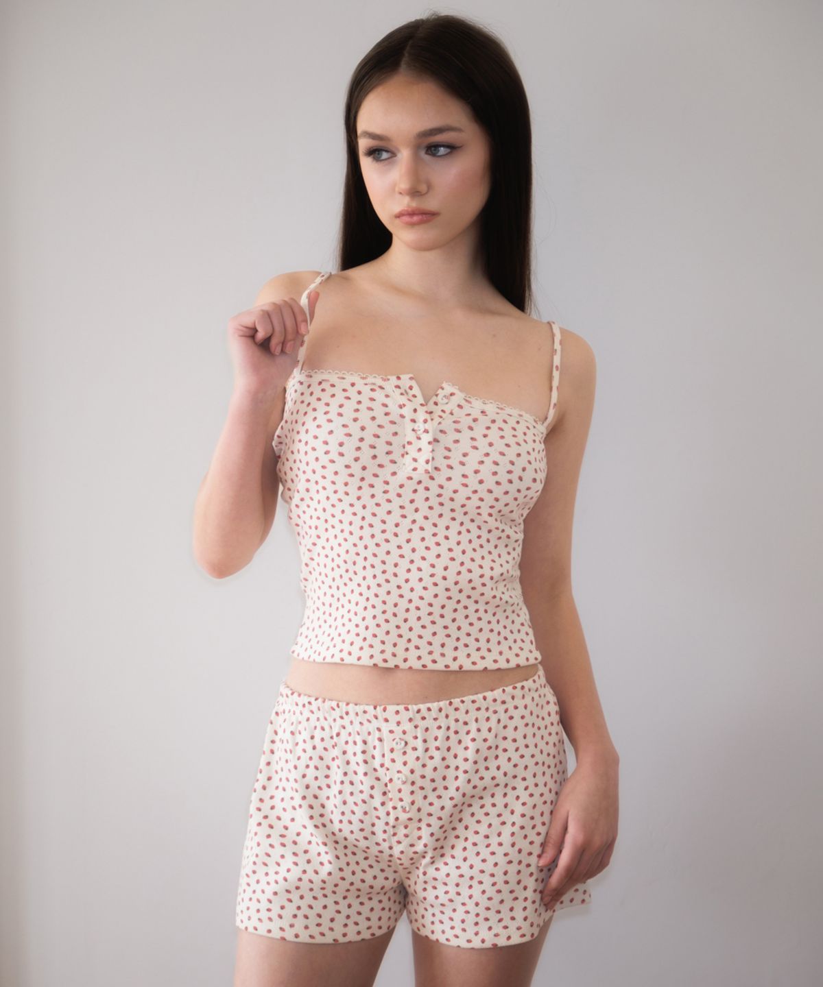 로제프란츠(ROSEFRANTZ) Rose & Berry Lounge Shorts [Ivory]
