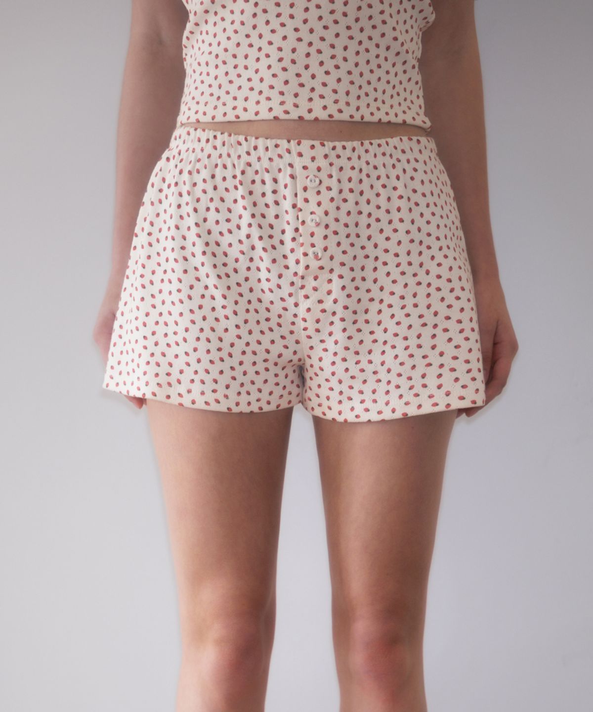 로제프란츠(ROSEFRANTZ) Rose & Berry Lounge Shorts [Ivory]