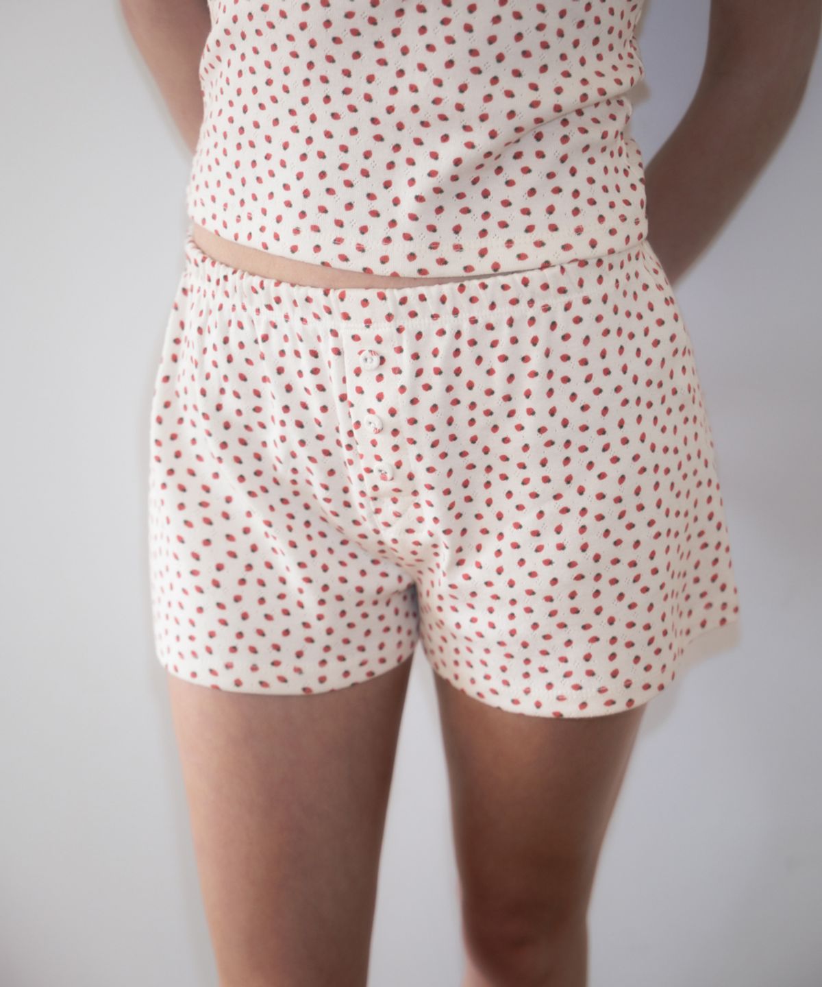 로제프란츠(ROSEFRANTZ) Rose & Berry Lounge Shorts [Ivory]