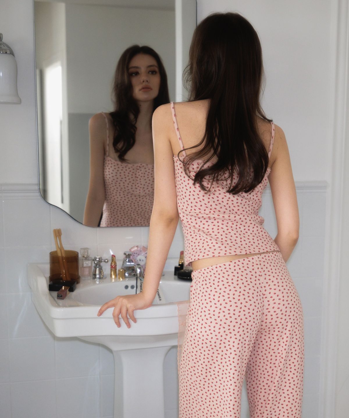 로제프란츠(ROSEFRANTZ) Rose & Berry Lounge Sleeveless [Pink]