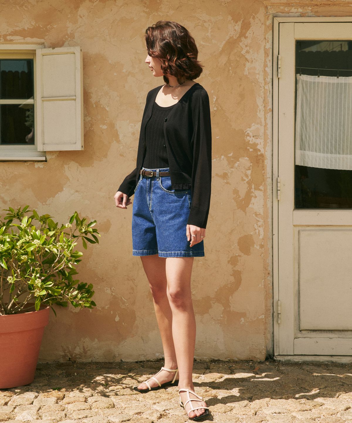 제로스트릿(ZEROSTREET) 베이직 데님 쇼츠 / 인디고