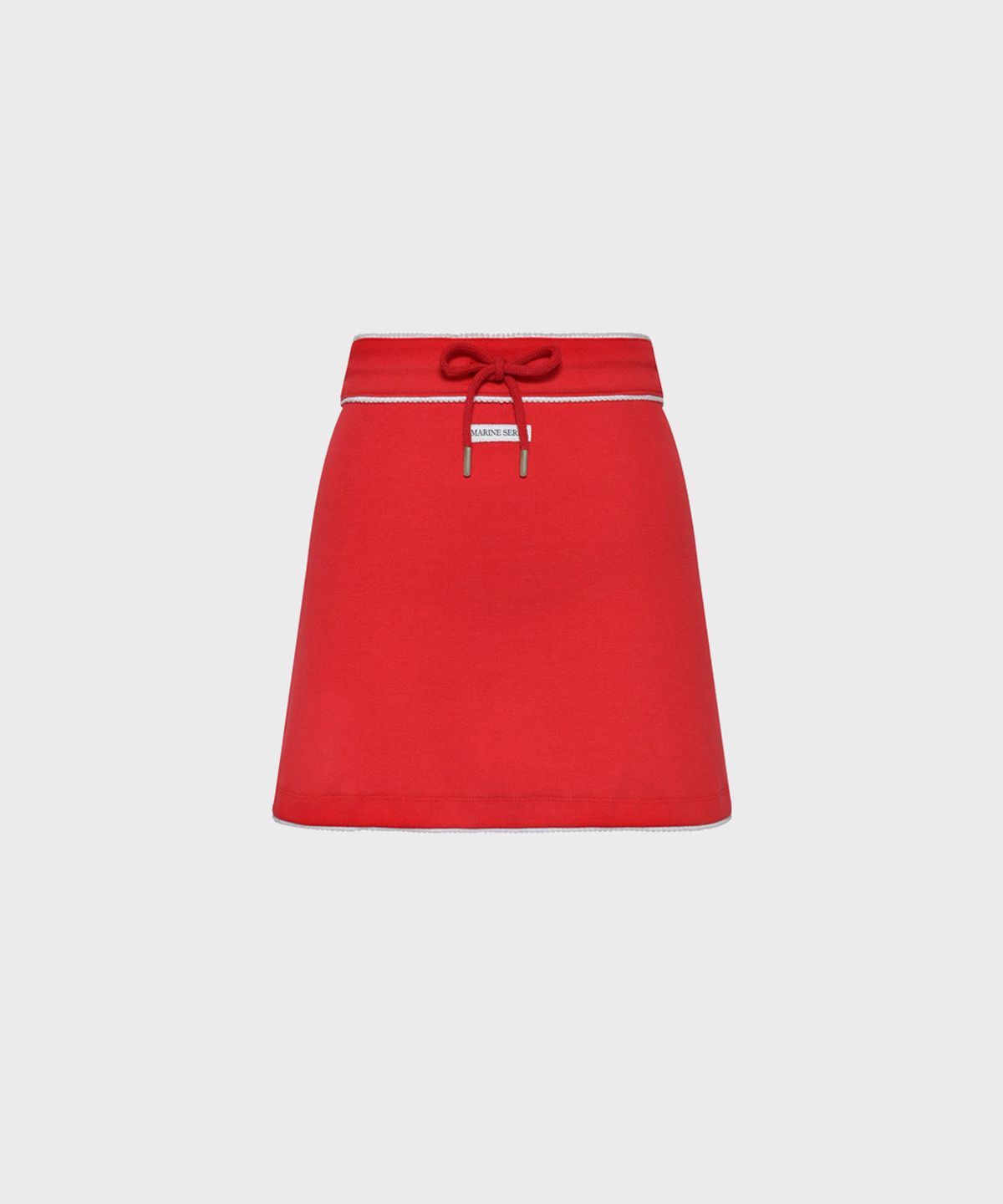 마린 세르(MARINE SERRE) (W) 큐트 70S 미니 스커트 레드 CUTE 70S MINI SKIRT RD10 RED