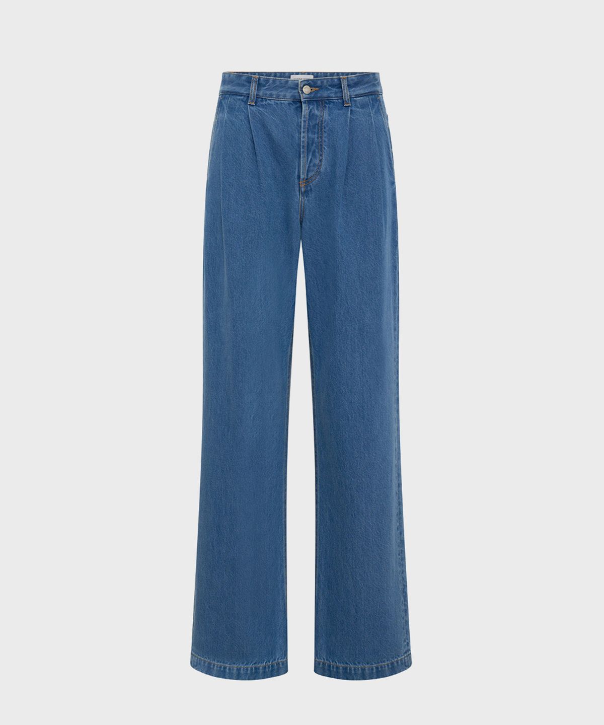 마린 세르(MARINE SERRE) (M) 데님 스트레이트 진 라이트 블루 LIGHT BLUE DENIM STRAIGHT JEANS BL05 LIGHT BLUE
