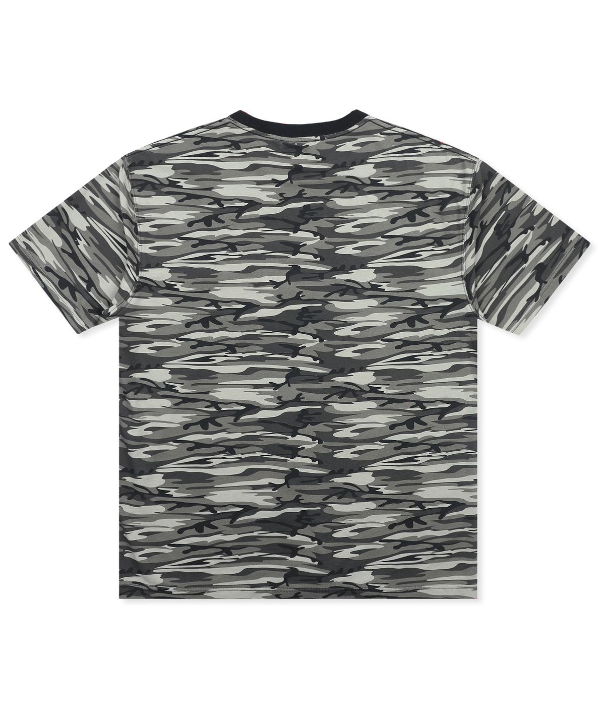 엑스톤즈(XTONZ) XTT159 컷오프 아플리케 카모 티셔츠 (BLACK/CAMO)