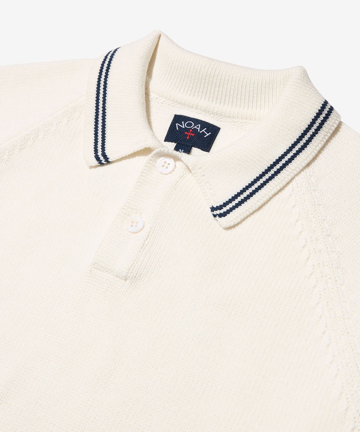 노아(NOAH) (U) 스웨터 폴로 화이트 SWEATER POLO WHITE