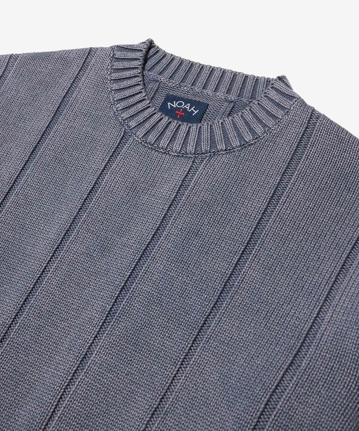노아(NOAH) (U) 드롭 니들 스웨터 딥 블루 DROP NEEDLE SWEATER DEEP BLUE