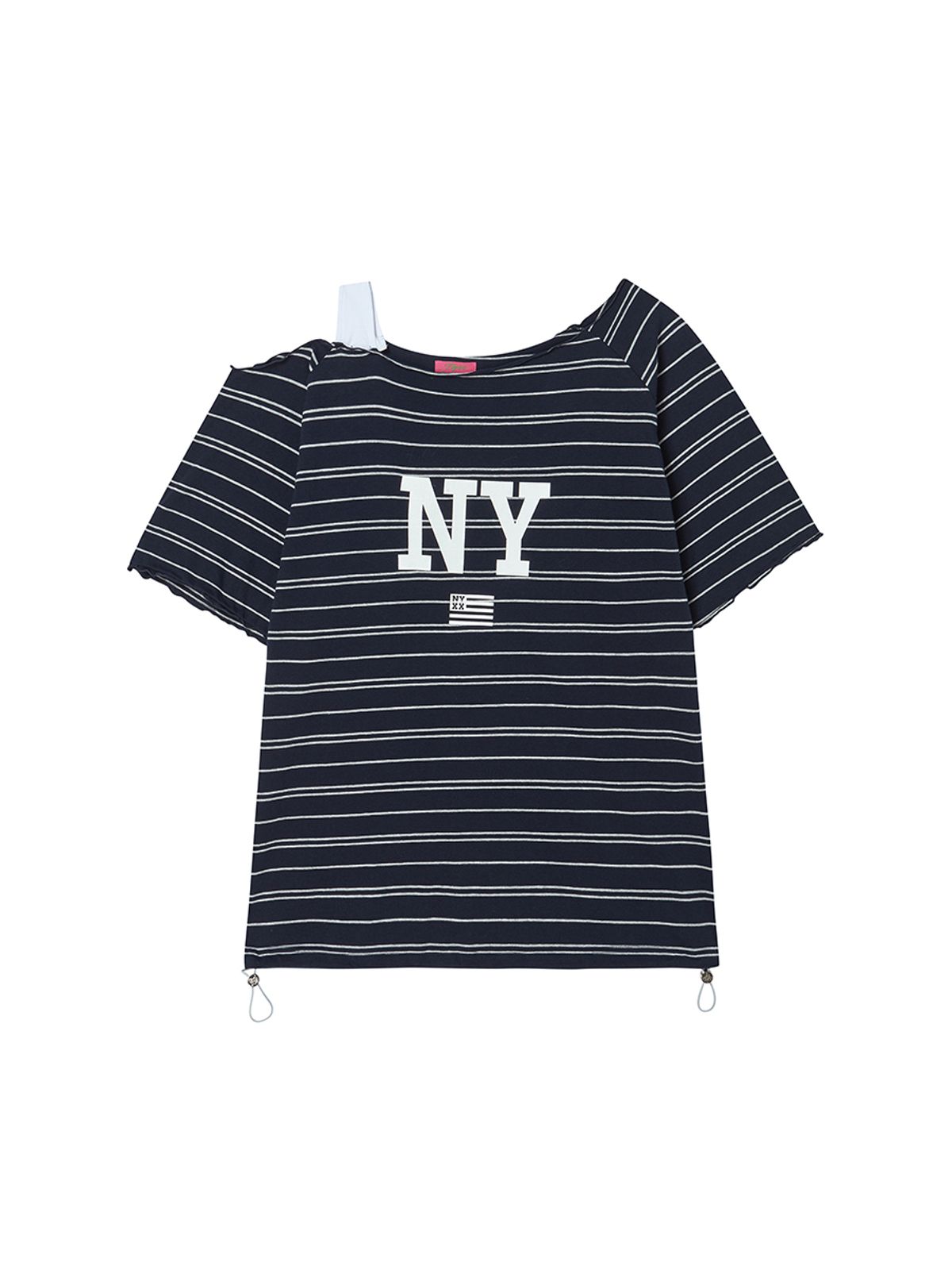 엔와이엑스엑스(NYXX) STRIPE OFF SHOULDER SS NAVY