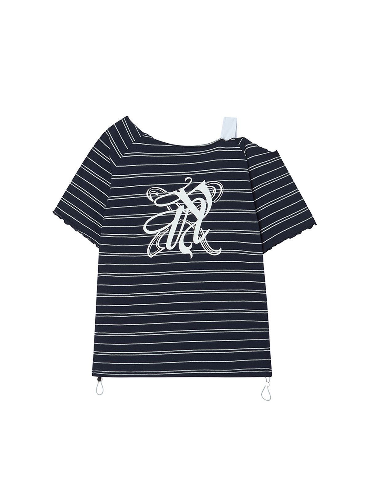 엔와이엑스엑스(NYXX) STRIPE OFF SHOULDER SS NAVY