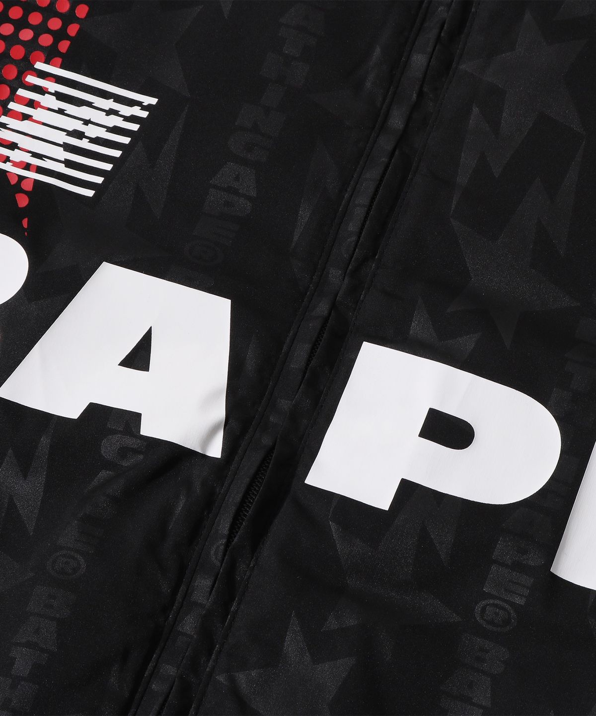 베이프(BAPE) 아바 프레임 모노그램 자카드 멀티 로고 패디드 자켓(M) BLACK