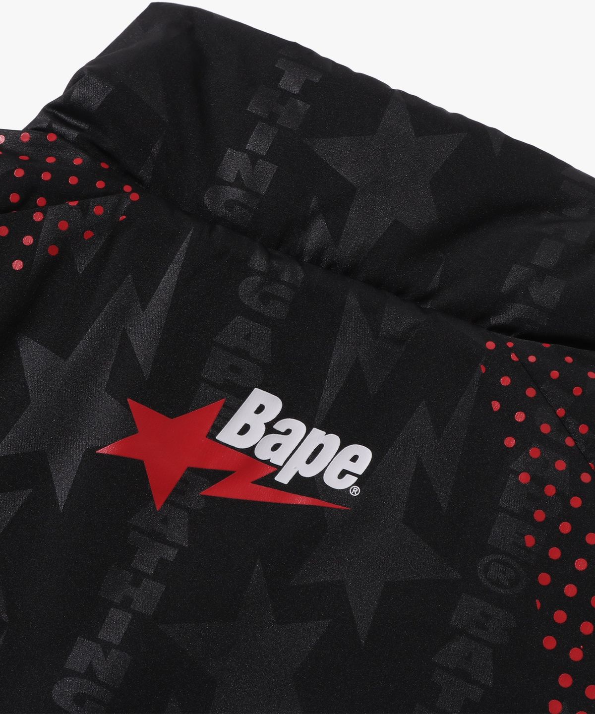 베이프(BAPE) 아바 프레임 모노그램 자카드 멀티 로고 패디드 자켓(M) BLACK