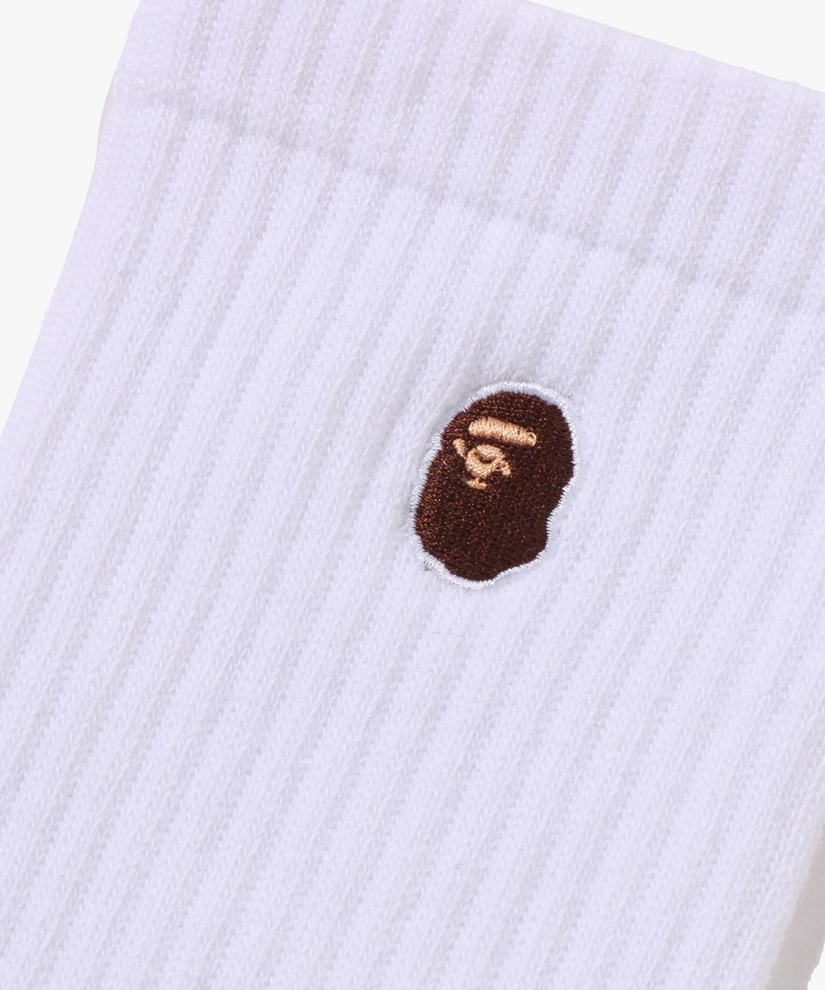 베이프(BAPE) 에이프 헤드 원포인트 양말(M) WHITE