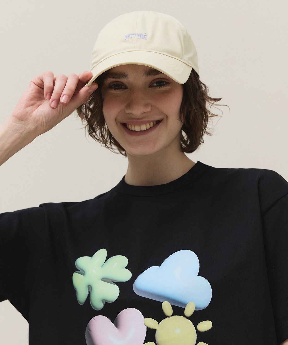 마티레(MTTIRÉ) Basic Logo Cap / Light Yellow