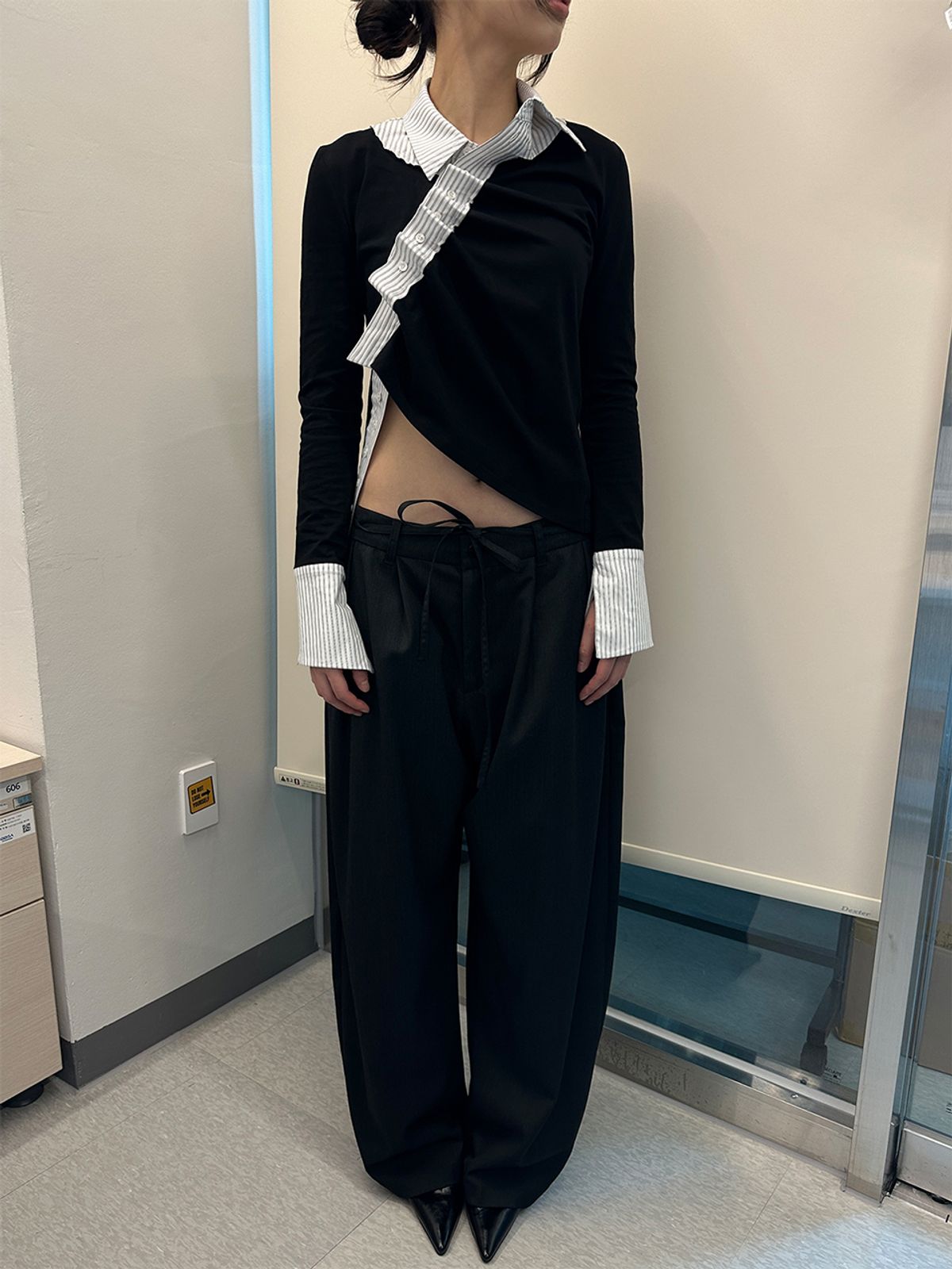 리게(RIGHE) 3-WAY SHIRTS BLACK