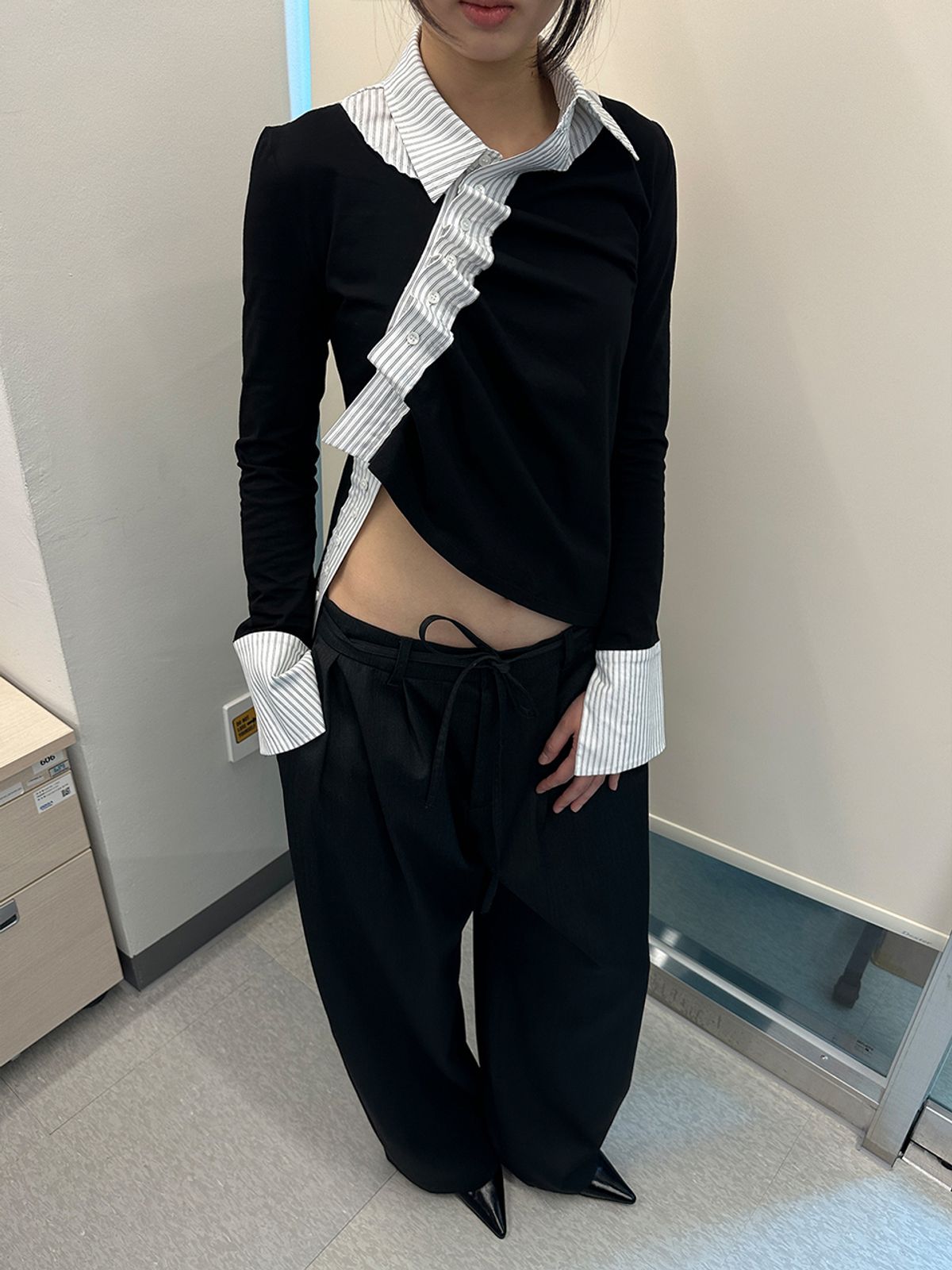 리게(RIGHE) 3-WAY SHIRTS BLACK