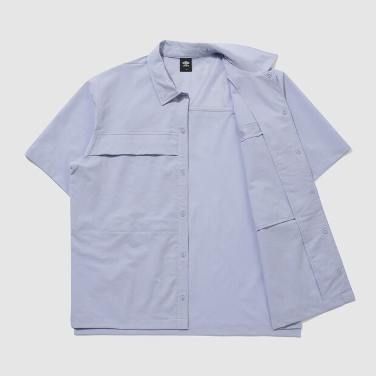 엄브로(UMBRO) 에어그리드 반팔 셔츠 스카이블루 UR211CJK42