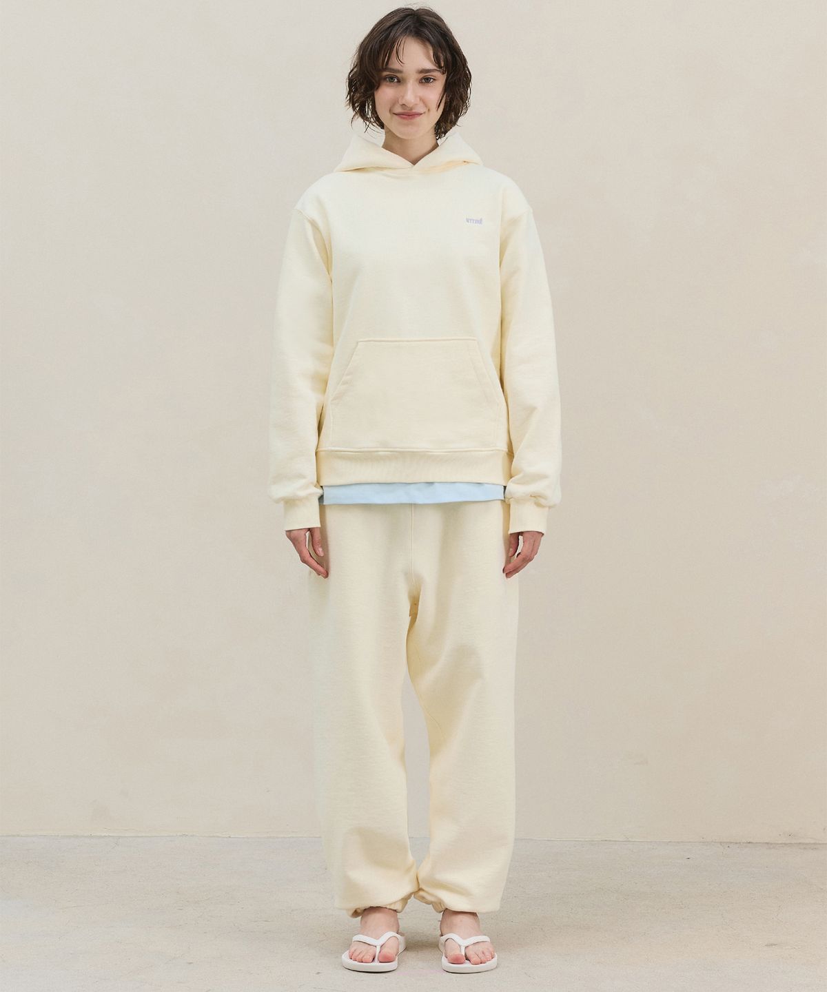 마티레(MTTIRÉ) Basic Jogger Sweatpants / Light Yellow