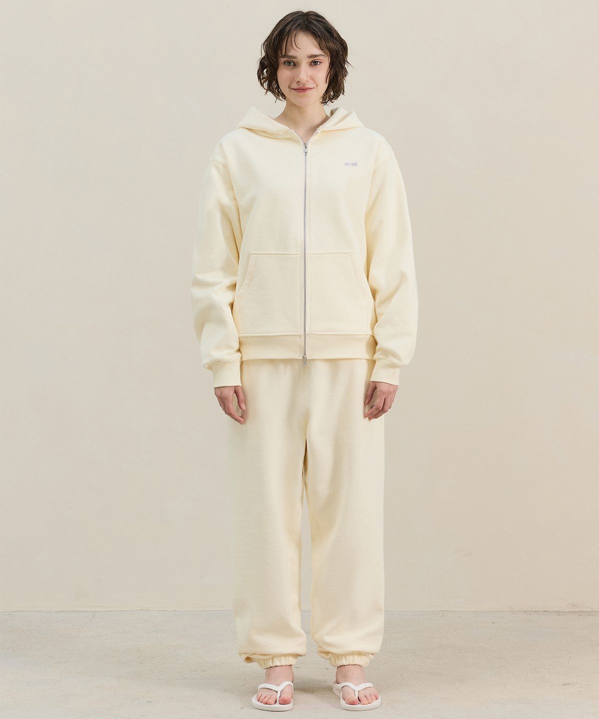 마티레(MTTIRÉ) 2Way Basic Zip-Up / Light Yellow