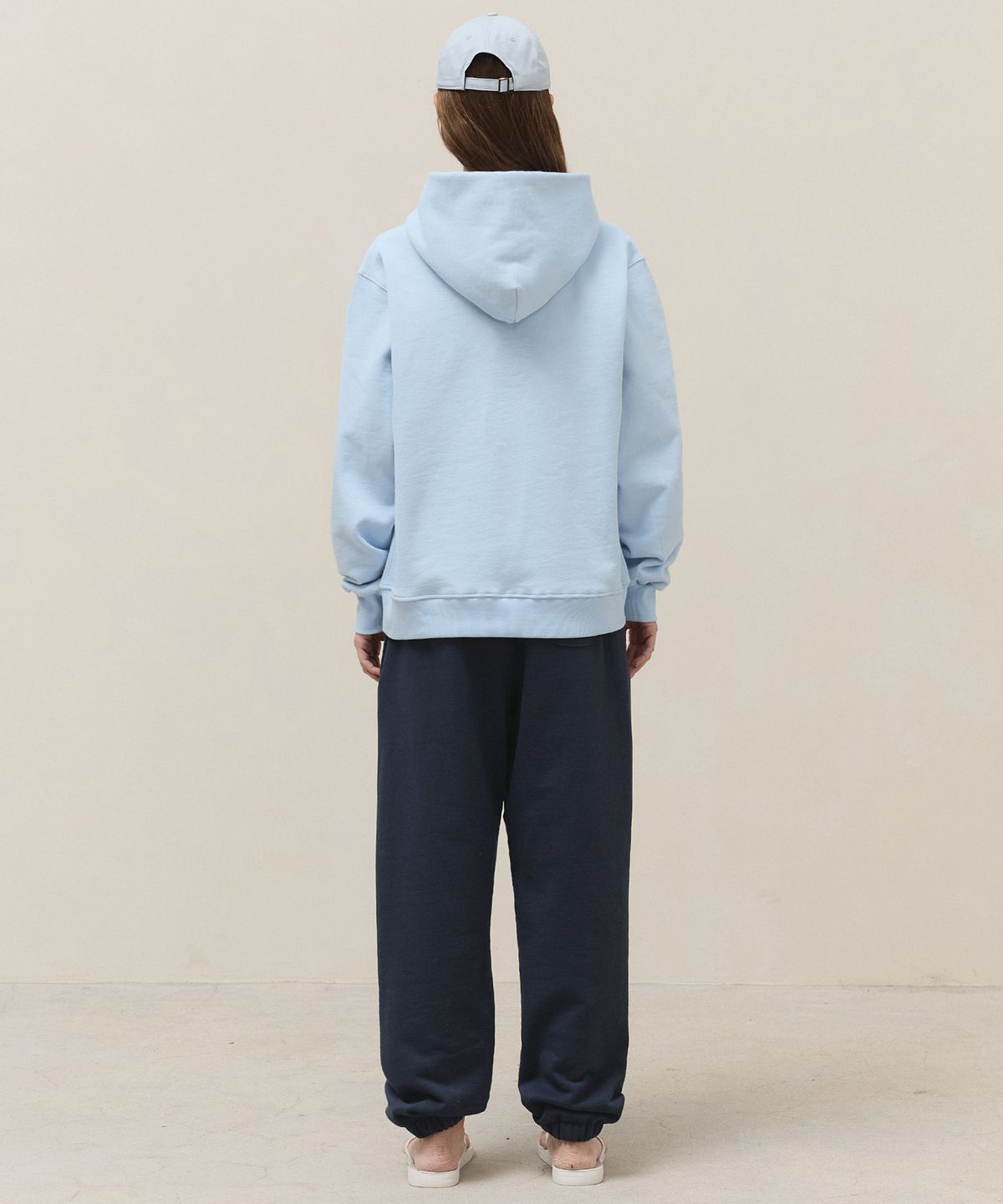 마티레(MTTIRÉ) Basic Logo Hoodie / Sky Blue