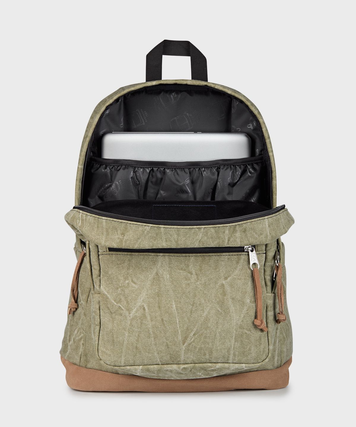 잔스포츠(JANSPORT) 라이트팩 익스프레션 AGED CANVAS GREEN