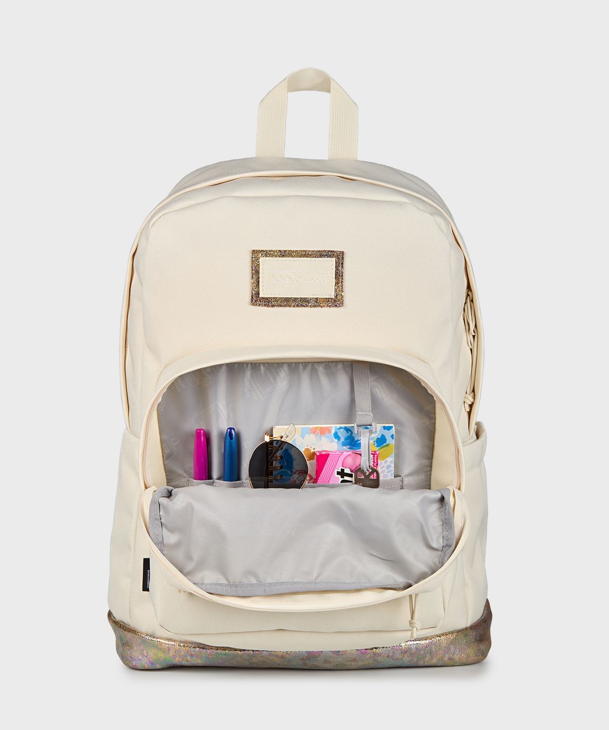 잔스포츠(JANSPORT) 라이트팩 익스프레션 BOG GLAM SUEDE MOON FLOWER