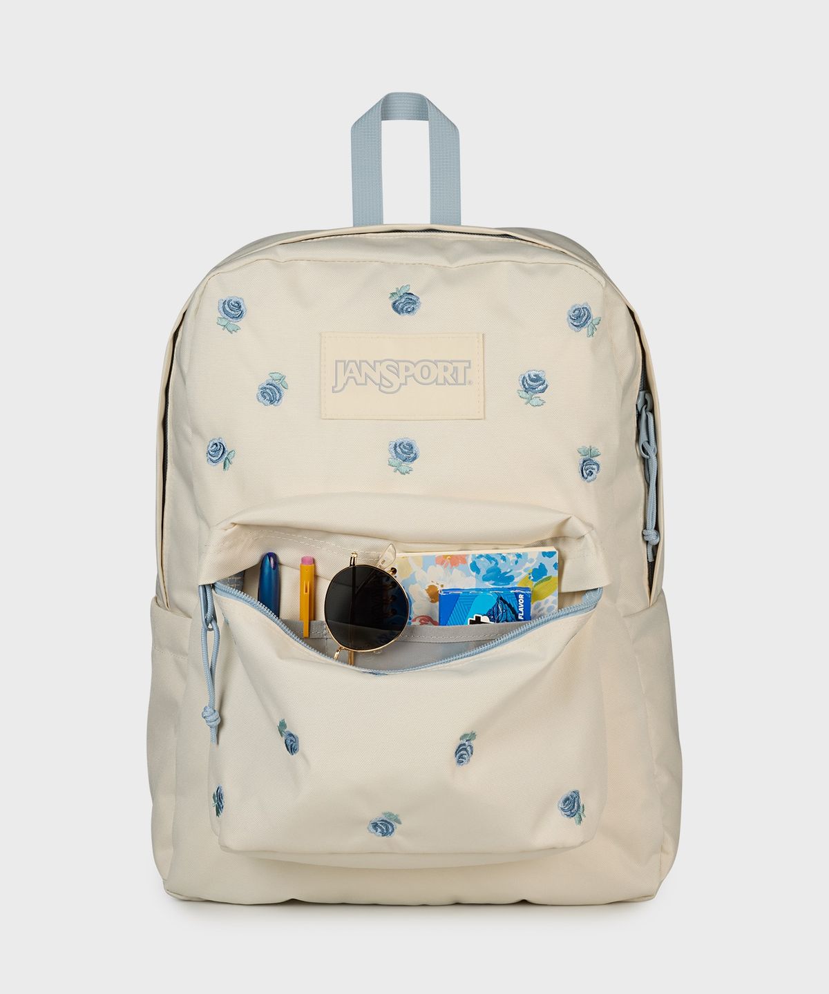 잔스포츠(JANSPORT) 슈퍼브레이크 플러스 랩탑 FX JUST A ROSE EMBROIDERY MOON FLOWER