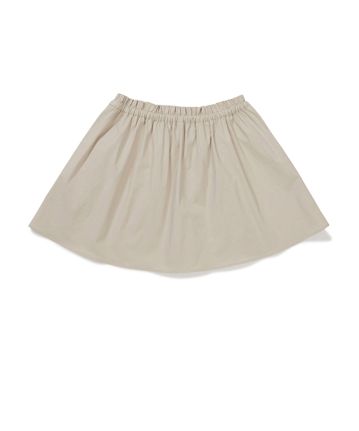 클로브(CLOVE) [26SM clove] Shirring Volume Mini Skirt (Beige)