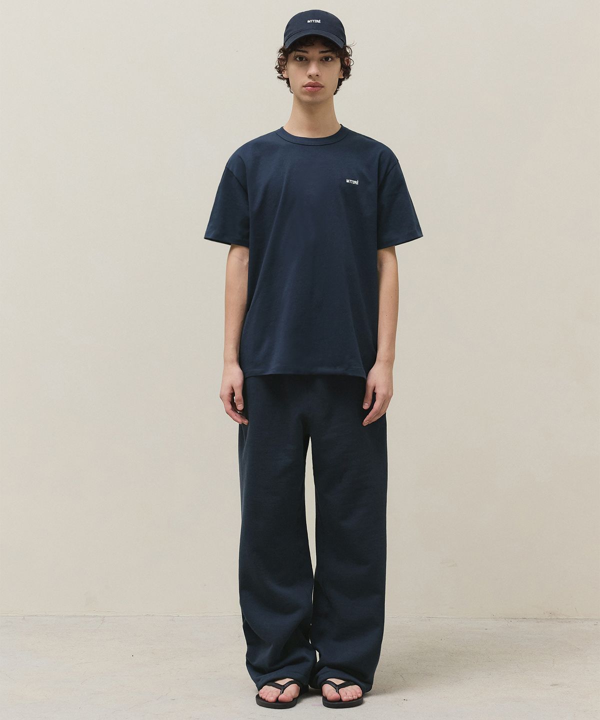 마티레(MTTIRÉ) Basic Logo T-shirt / Navy