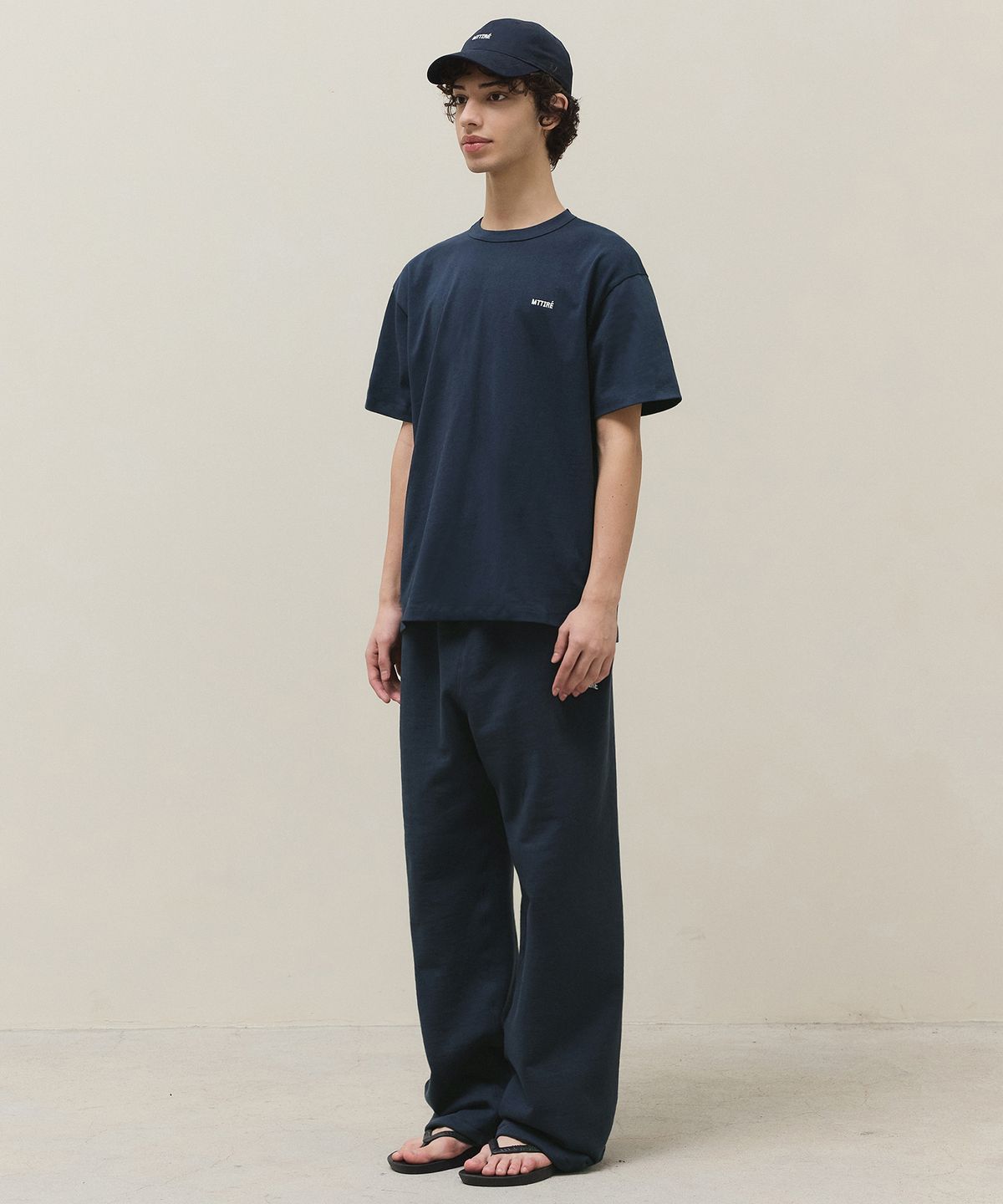 마티레(MTTIRÉ) Basic Logo T-shirt / Navy